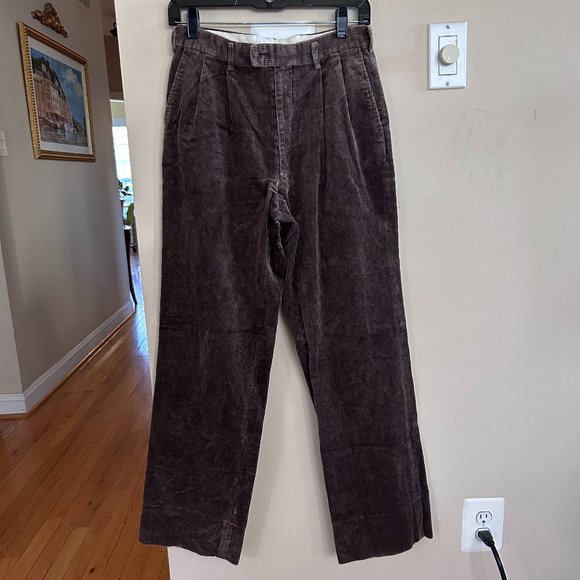 Vintage Brown Corduroy Straight Leg Pants - Picture 1 of 8